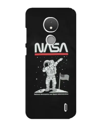 Чохол для Nokia C21 з картинкою «NASA — крокуємо по Місяцю» Чохол для Nokia C21 з картинкою «NASA — крокуємо по Місяцю»