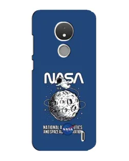 Чохол для Nokia C21 з картинкою «NASA — місячна місія»