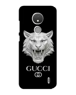 Чохол для Nokia C21 з картинкою «Gucci — срібний лев» Чохол для Nokia C21 з картинкою «Gucci — срібний лев»