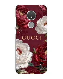 Чохол для Nokia C21 з картинкою «Gucci — бордові троянди» Чохол для Nokia C21 з картинкою «Gucci — бордові троянди»