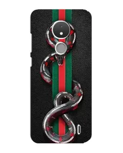 Чохол для Nokia C21 з картинкою «Gucci — змія на смузі» Чохол для Nokia C21 з картинкою «Gucci — змія на смузі»