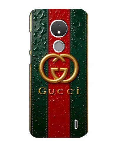 Чохол для Nokia C21 з картинкою «Gucci — фірмова смуга та золото» Чохол для Nokia C21 з картинкою «Gucci — фірмова смуга та золото»