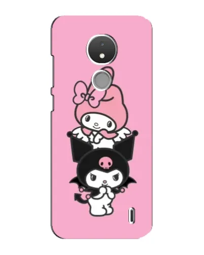Чохол для Nokia C21 з картинкою «My Melody та Kuromi» Чохол для Nokia C21 з картинкою «My Melody та Kuromi»