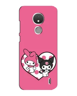 Чохол для Nokia C21 з картинкою «Kuromi та My Melody» Чохол для Nokia C21 з картинкою «Kuromi та My Melody»