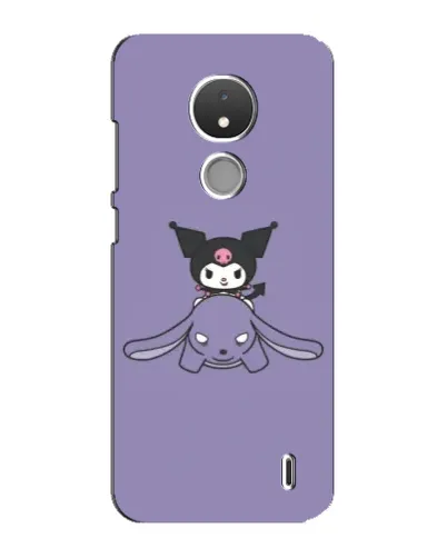 Чохол для Nokia C21 з картинкою «Kuromi на ліловому фоні» Чохол для Nokia C21 з картинкою «Kuromi на ліловому фоні»