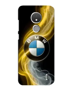 Чохол для Nokia C21 з картинкою «Золотистий дим BMW»
