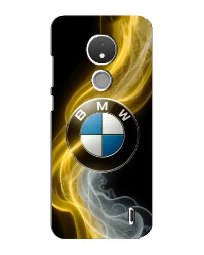 Чохол для Nokia C21 з картинкою «Золотистий дим BMW»