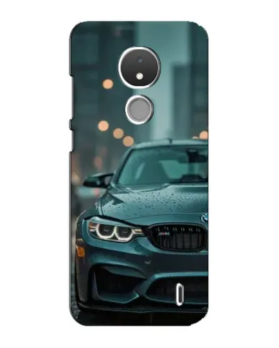 Чохол для Nokia C21 з картинкою «BMW у вогнях міста»