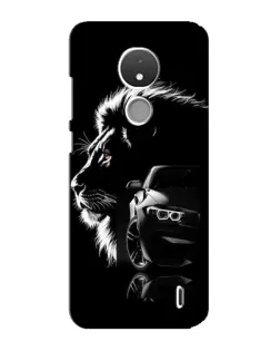 Чохол для Nokia C21 з картинкою «BMW та лев»