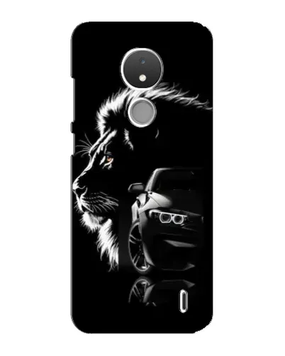 Чохол для Nokia C21 з картинкою «BMW та лев»
