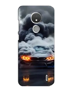 Чохол для Nokia C21 з картинкою «BMW у диму»