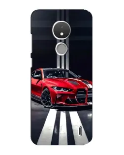 Чохол для Nokia C21 з картинкою «Червона BMW на дорозі»