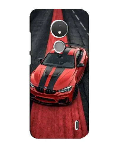 Чохол для Nokia C21 з картинкою «BMW на червоній доріжці»