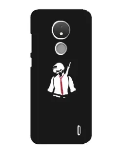 Чохол для Nokia C21 з картинкою «PUBG — силует воїна»