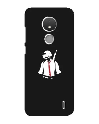 Чохол для Nokia C21 з картинкою «PUBG — силует воїна» Чохол для Nokia C21 з картинкою «PUBG — силует воїна»