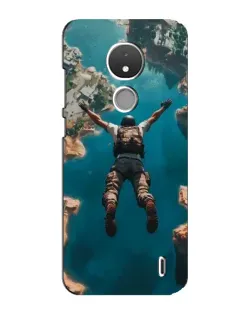 Чохол для Nokia C21 з картинкою «PUBG — вільне падіння»