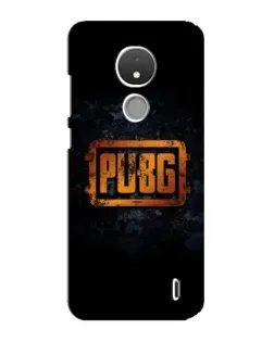 Чохол для Nokia C21 з картинкою «PUBG — золотий логотип»