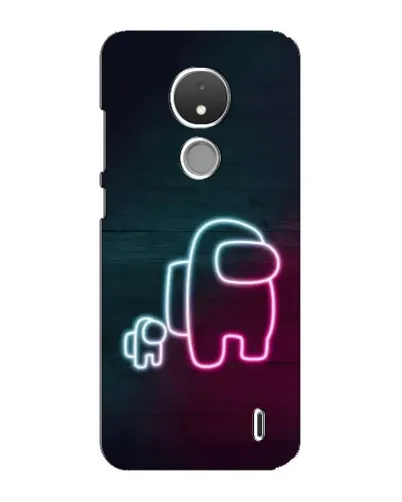 Чохол для Nokia C21 з картинкою «Among Us неон-арт» Чохол для Nokia C21 з картинкою «Among Us неон-арт»