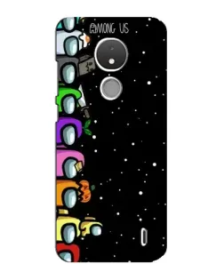 Чохол для Nokia C21 з картинкою «Команда Among Us»
