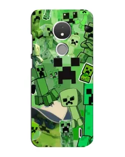 Чохол для Nokia C21 з картинкою «Кріпери Minecraft» Чохол для Nokia C21 з картинкою «Кріпери Minecraft»