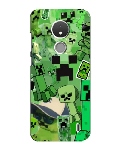 Чохол для Nokia C21 з картинкою «Кріпери Minecraft» Чохол для Nokia C21 з картинкою «Кріпери Minecraft»