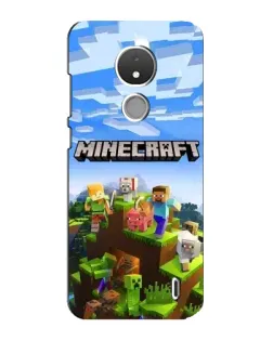 Чохол для Nokia C21 з картинкою «Minecraft класичний світ»
