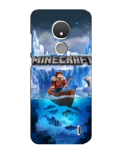 Чохол для Nokia C21 з картинкою «Minecraft льодянийсвіт»