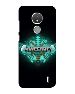 Чохол для Nokia C21 з картинкою «Minecraft Diamond лого»