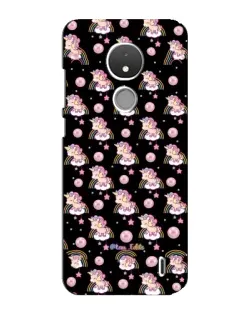 Чехол для Nokia C21 с картинкой «Magic Unicorn паттерн»