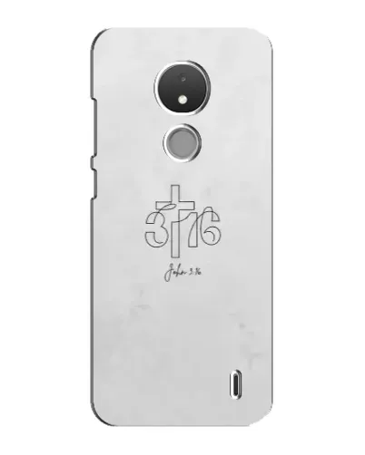 Чехол для Nokia C21 с картинкой «Иоанна 3:16 Крест» Чехол для Nokia C21 с картинкой «Иоанна 3:16 Крест»