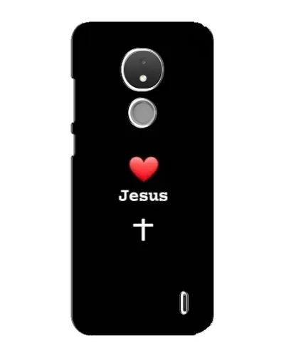 Чехол для Nokia C21 с картинкой «Сердце - Jesus» Чехол для Nokia C21 с картинкой «Сердце - Jesus»