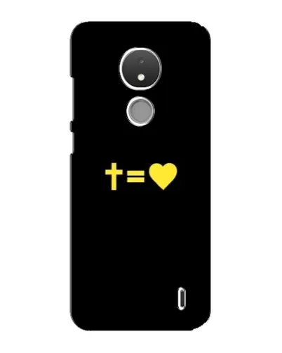 Чехол для Nokia C21 с картинкой «Сердце и Крест» Чехол для Nokia C21 с картинкой «Сердце и Крест»