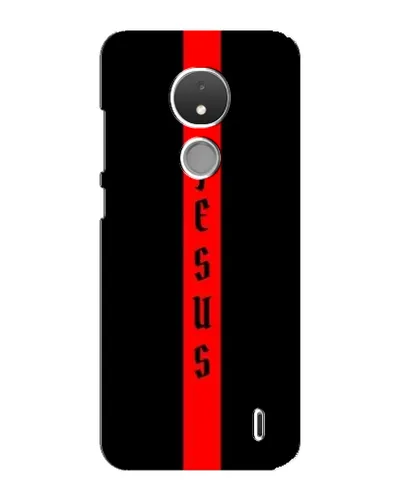 Чехол для Nokia C21 с картинкой «Красная линия веры» Чехол для Nokia C21 с картинкой «Красная линия веры»
