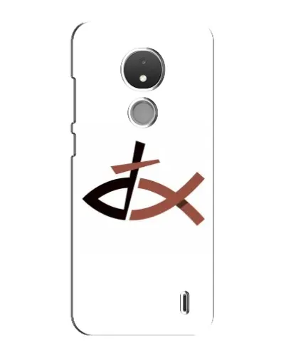 Чехол для Nokia C21 с картинкой «Рыба и крест» Чехол для Nokia C21 с картинкой «Рыба и крест»