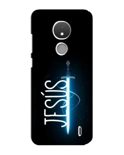 Чехол для Nokia C21 с картинкой «Меч Духа Jesus» Чехол для Nokia C21 с картинкой «Меч Духа Jesus»
