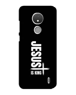 Чехол для Nokia C21 с картинкой «Вертикаль веры Jesus»