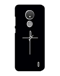 Чехол для Nokia C21 с картинкой «Тонкий крест»