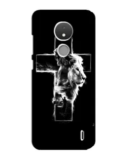Чехол для Nokia C21 с картинкой «Сияющий крест Jesus»