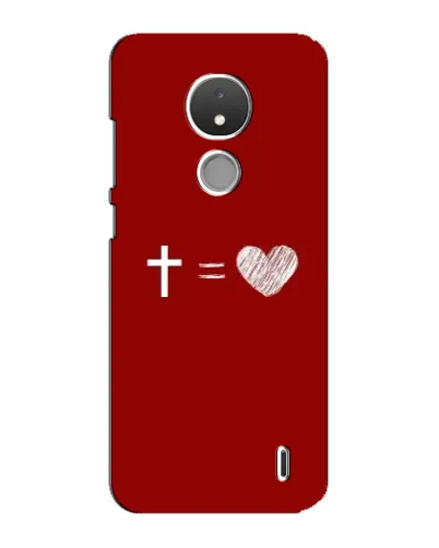 Чехол для Nokia C21 с картинкой «Уравнение любви» Чехол для Nokia C21 с картинкой «Уравнение любви»