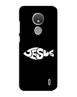Чехол для Nokia C21 с картинкой «Рыба Jesus»