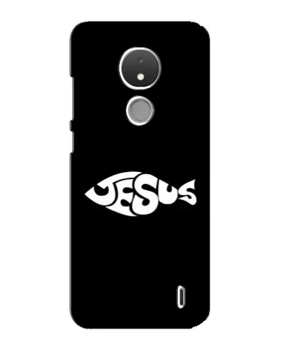Чехол для Nokia C21 с картинкой «Рыба Jesus» Чехол для Nokia C21 с картинкой «Рыба Jesus»