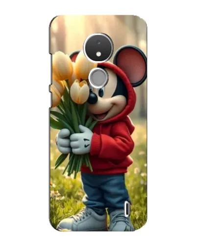 Чохол для Nokia C21 з картинкою «Міккі з тюльпанами» Чохол для Nokia C21 з картинкою «Міккі з тюльпанами»