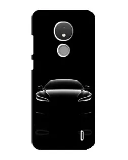 Чохол для Nokia C21 з картинкою «Силует Tesla Night»