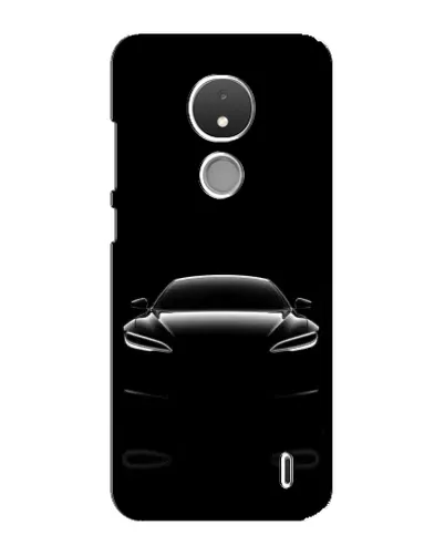 Чохол для Nokia C21 з картинкою «Силует Tesla Night»