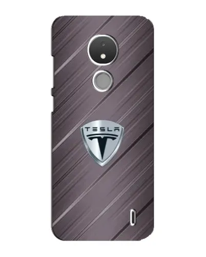Чохол для Nokia C21 з картинкою «Металева текстура Tesla»