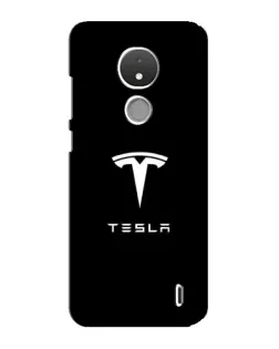 Чохол для Nokia C21 з картинкою «Tesla White Logo» Чохол для Nokia C21 з картинкою «Tesla White Logo»