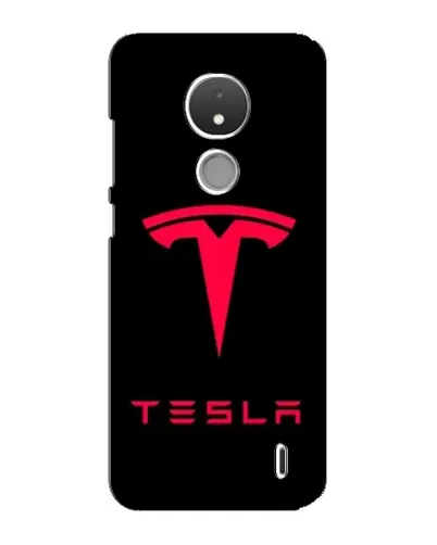 Чохол для Nokia C21 з картинкою «Tesla Red Logo»