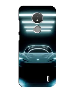 Чохол для Nokia C21 з картинкою «Tesla в неоні» Чохол для Nokia C21 з картинкою «Tesla в неоні»