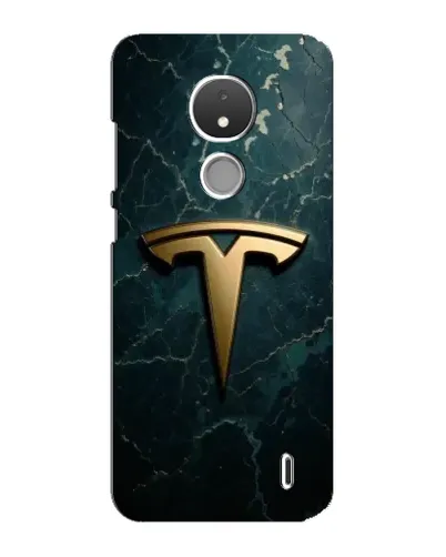 Чохол для Nokia C21 з картинкою «Мармурова Tesla Gold»