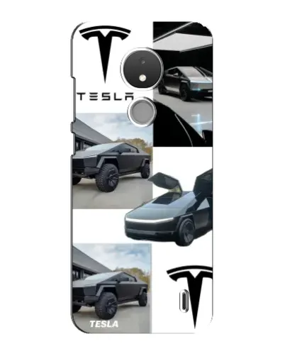 Чохол для Nokia C21 з картинкою «Колаж Cybertruck Tesla»